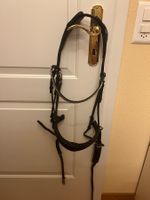 Schöner schwarzer Zaum mit schwedischem Nasenband Gr. WB