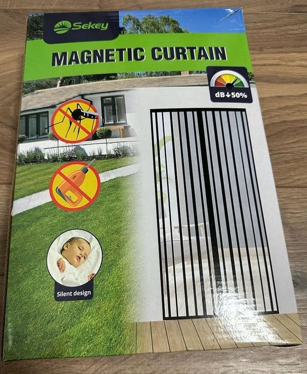 Sekey Insektenschutz-Tür Magnet Fliegengitter Tür ohne Bohren