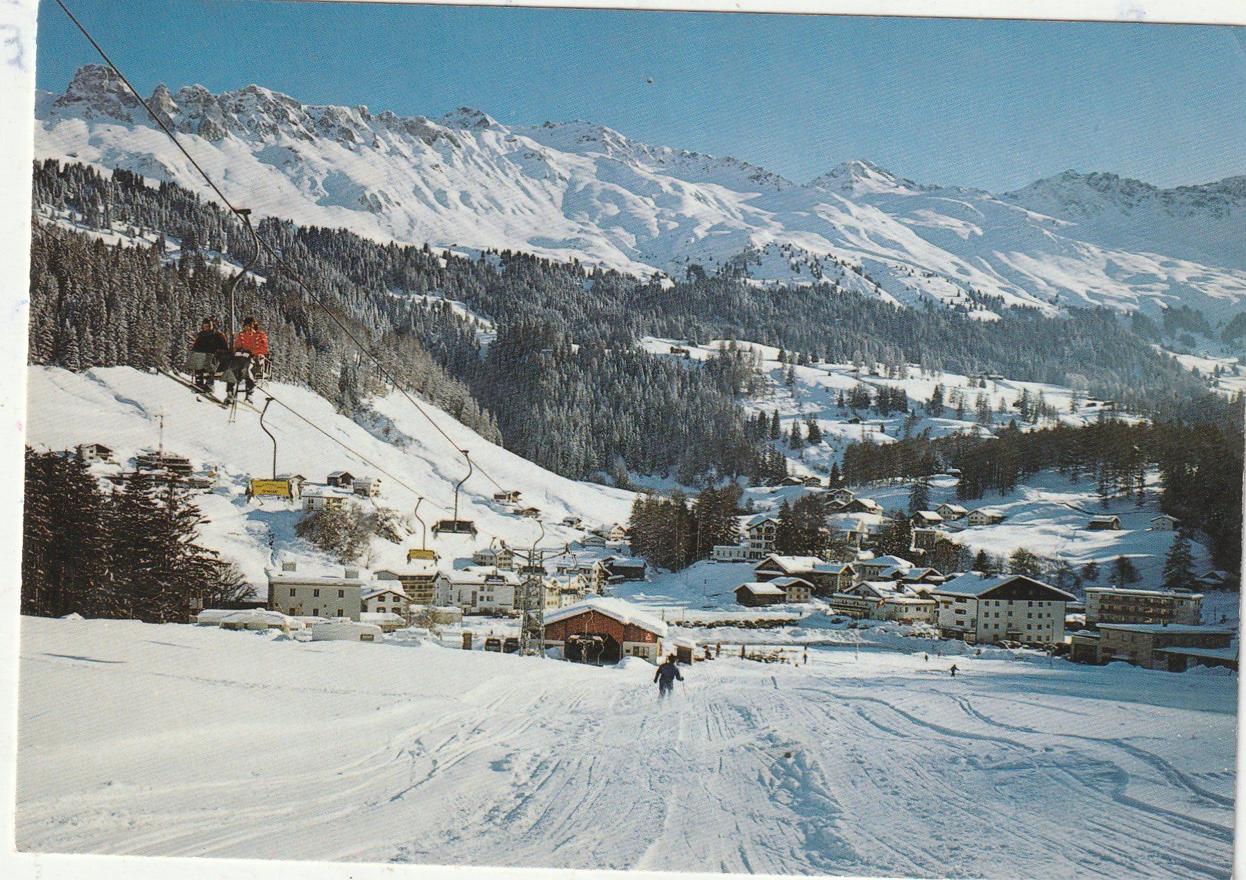Cartes postales: Churwalden mit Luftseilbahn – D'occasion à Lumbrein par made02
