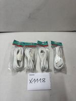 4x Steffen  3m Verlängerungskabel, weiss (X1118)