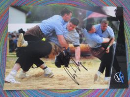 KILIAN WENGER SCHWINGER-KÖNIG AUTOGRAMMKARTE ANTIK