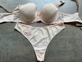 Dessous Set Simone Pérèle BH Slip Spitze 38 80C neuwertig
