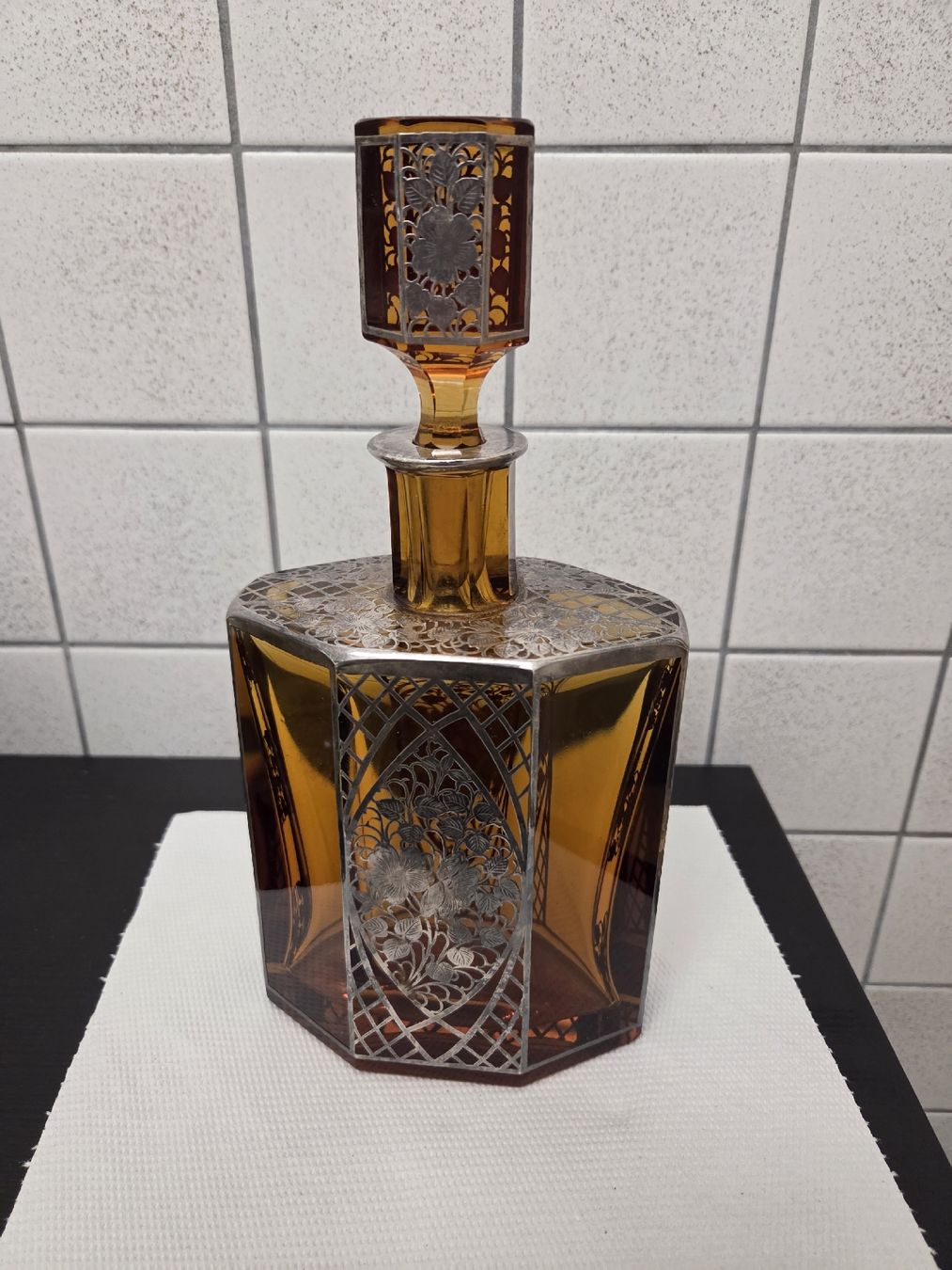 Carafes: Josephinenhütte Jugendstil Karaffe  – D'occasion à Dietikon par Allegra34