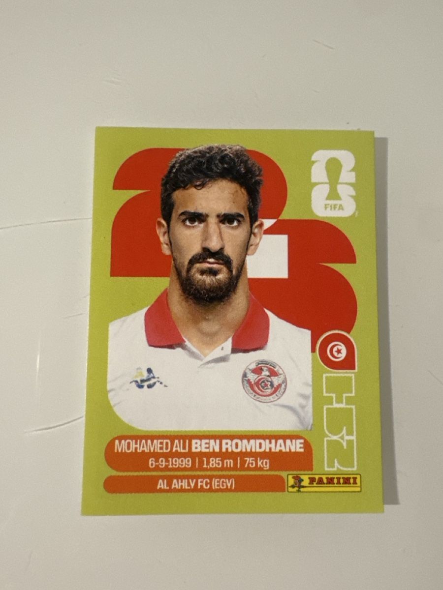 Panini Carte collezionabili: Panini 2026 Mohamed Ali Ben Romdhane TUN12 – Nuovo (secondo la descrizione) da Bern venduto da akl_sy9s