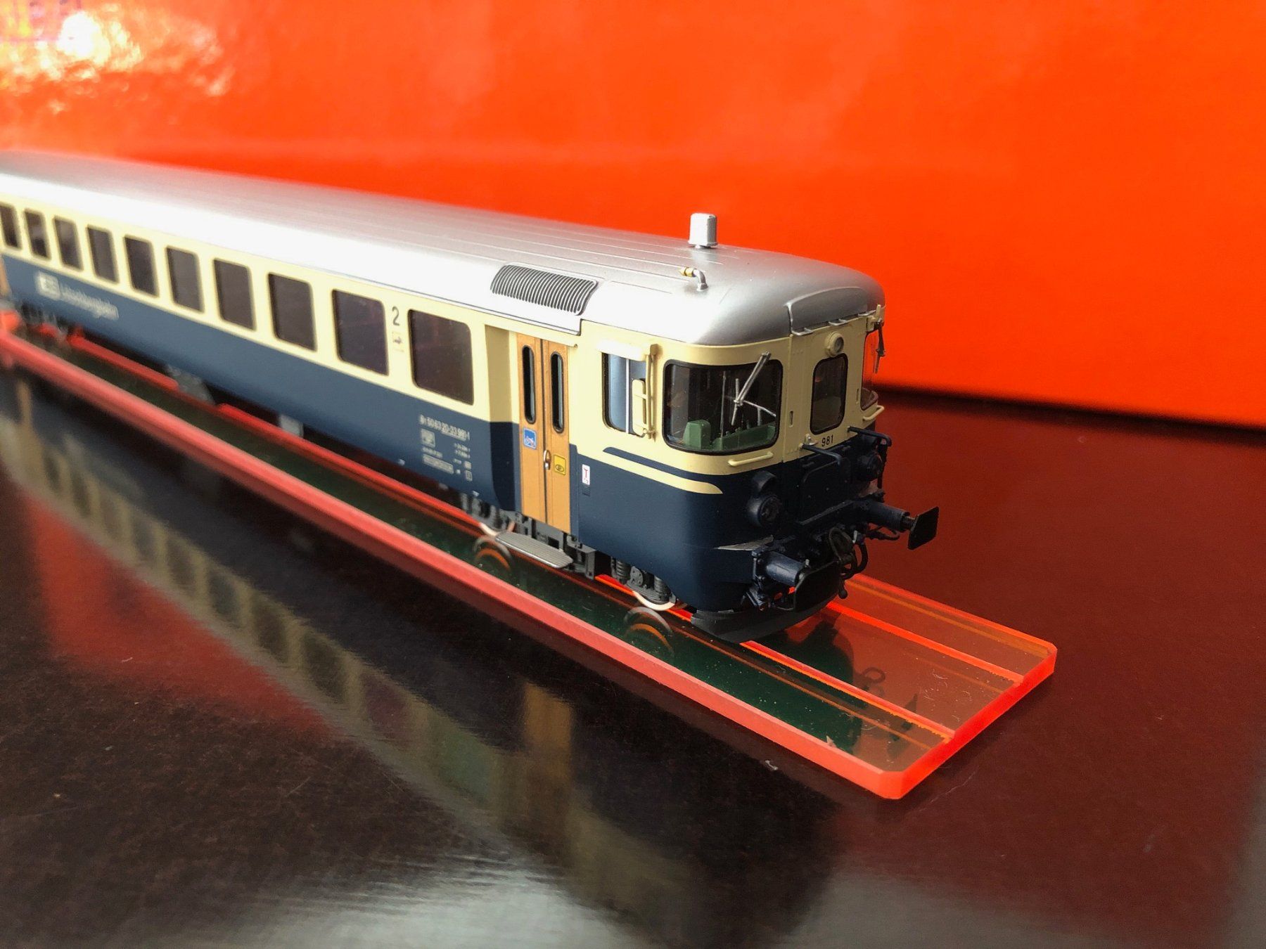 HRF Modellini di ferrovie: HRF BLS Steuerwagen Vitrinenmodell digital – Nuovo (secondo la descrizione) da St.Gallen venduto da conduit 6