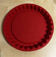 Dr. Oetker Kuchenform rund 28cm Silikon rot gebraucht