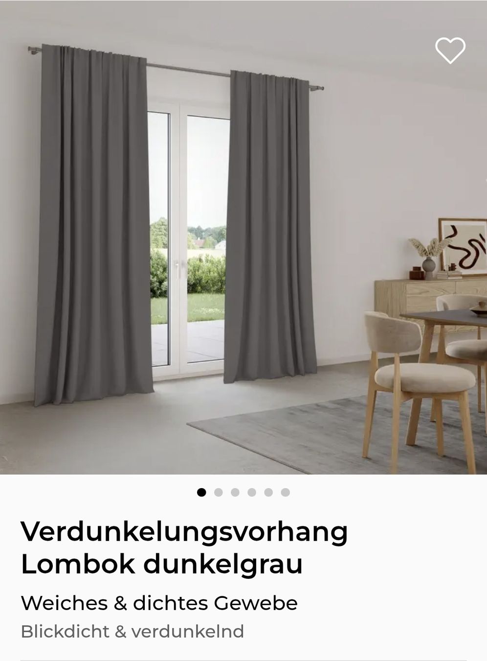 Rideaux: Verdunkelungsvorhang dunkelgrau – Neuf (Voir description) à Alterswil FR par mel_ym6w