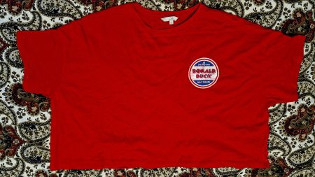 Rotes extra breites TShirt 'Donald Duck'