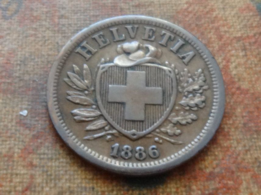 Tutti le monete: 2 Rp. 1886  (C) – Usato da Romanel-sur-Lausanne venduto da Swift13