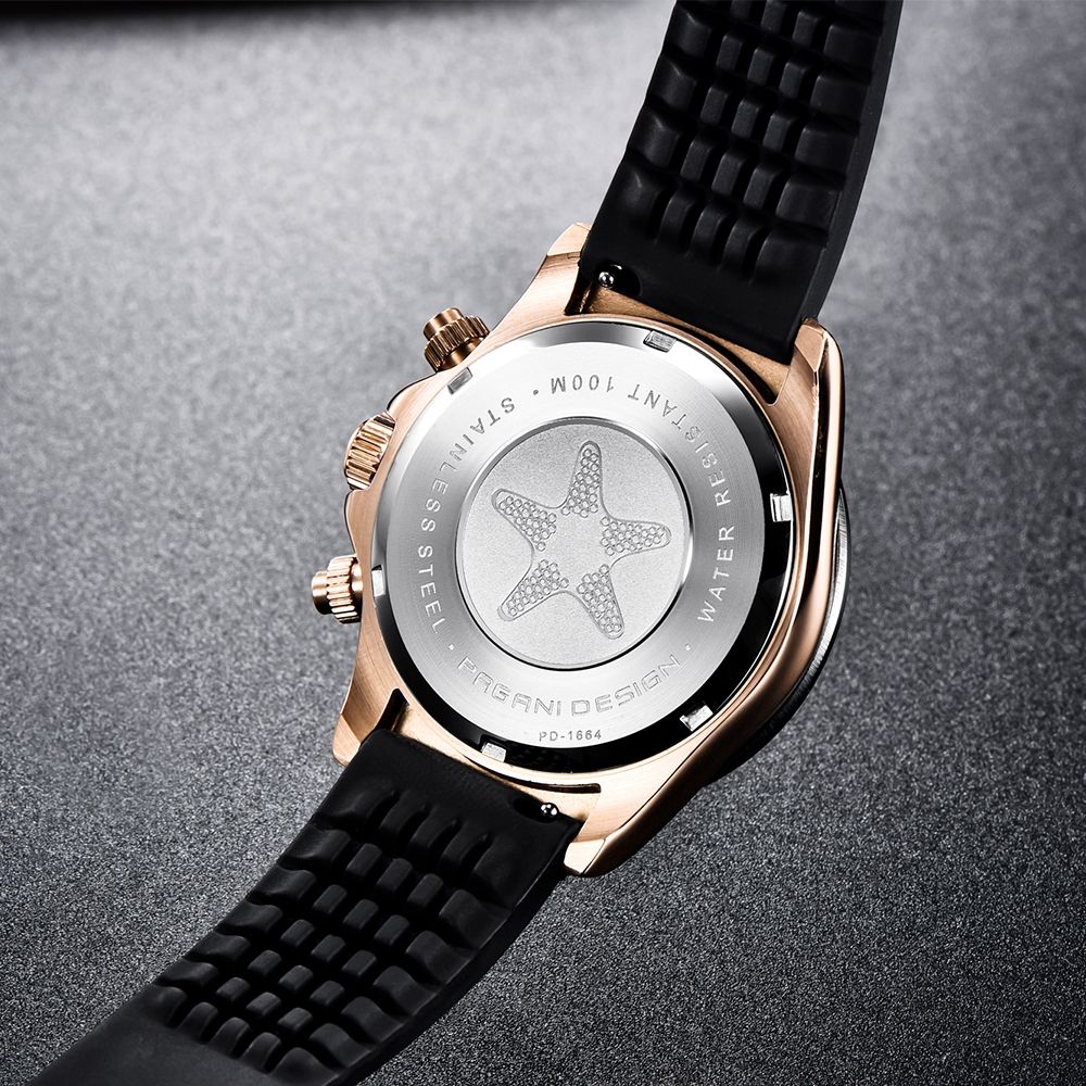 Pagani Design Orologi: Pagani Design Herrenuhr Chronograph – Nuovo e nell'imballaggio originale da Suhr venduto da sjay.Cv 5