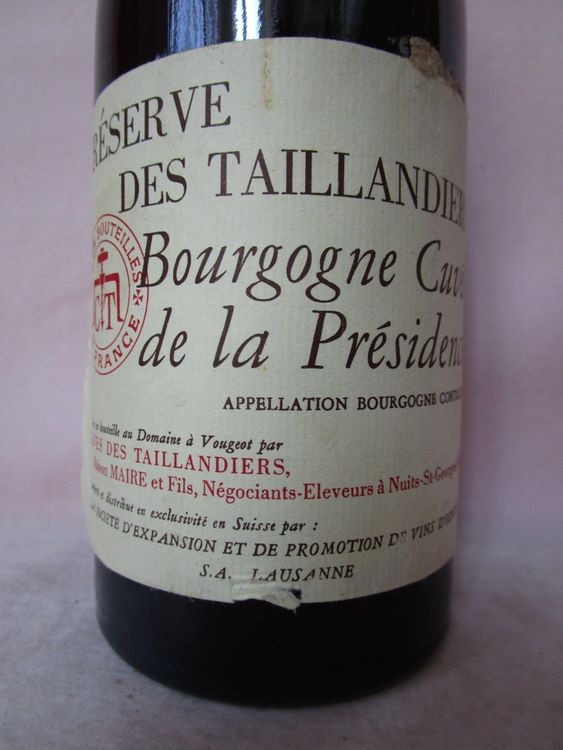 Vino: Ro909 1982 Reserve des Taillandiers, Bourgogne, Cuvee Presid – Nuovo (secondo la descrizione) da Eschenbach SG venduto da brocarte 1