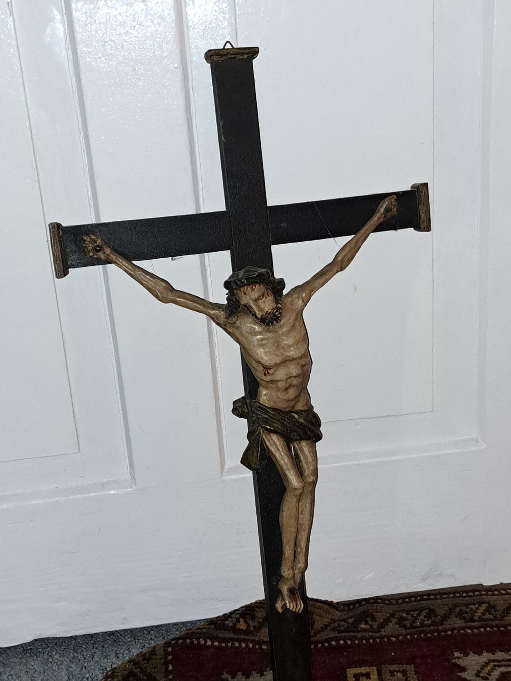 Statuette: Antikes Kruzifix aus Holz – Usato da Kölliken venduto da Upcycling-by-Mc-TAM 4