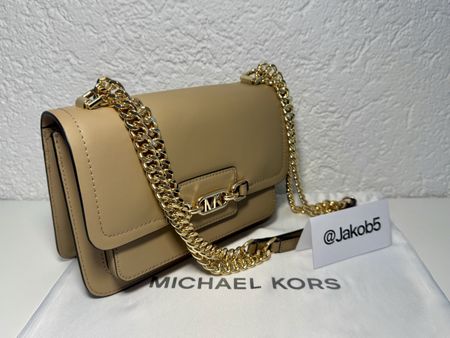 Michael Kors Heather Tasche in Camel mit Gold-Details