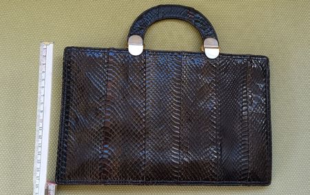 Krokodiltasche aus echtem Leder pochette