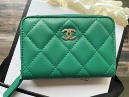 Neue Chanel Portemonnaie Grün