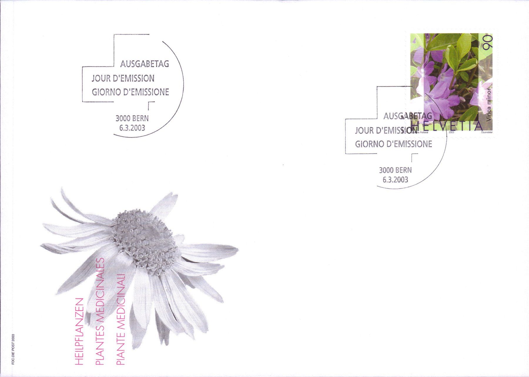Alle Briefmarken: 2003_7 STK. FDC Heilpflanzen Satz       KW 30.00 – Gebraucht aus Eggersriet von stamp303 5
