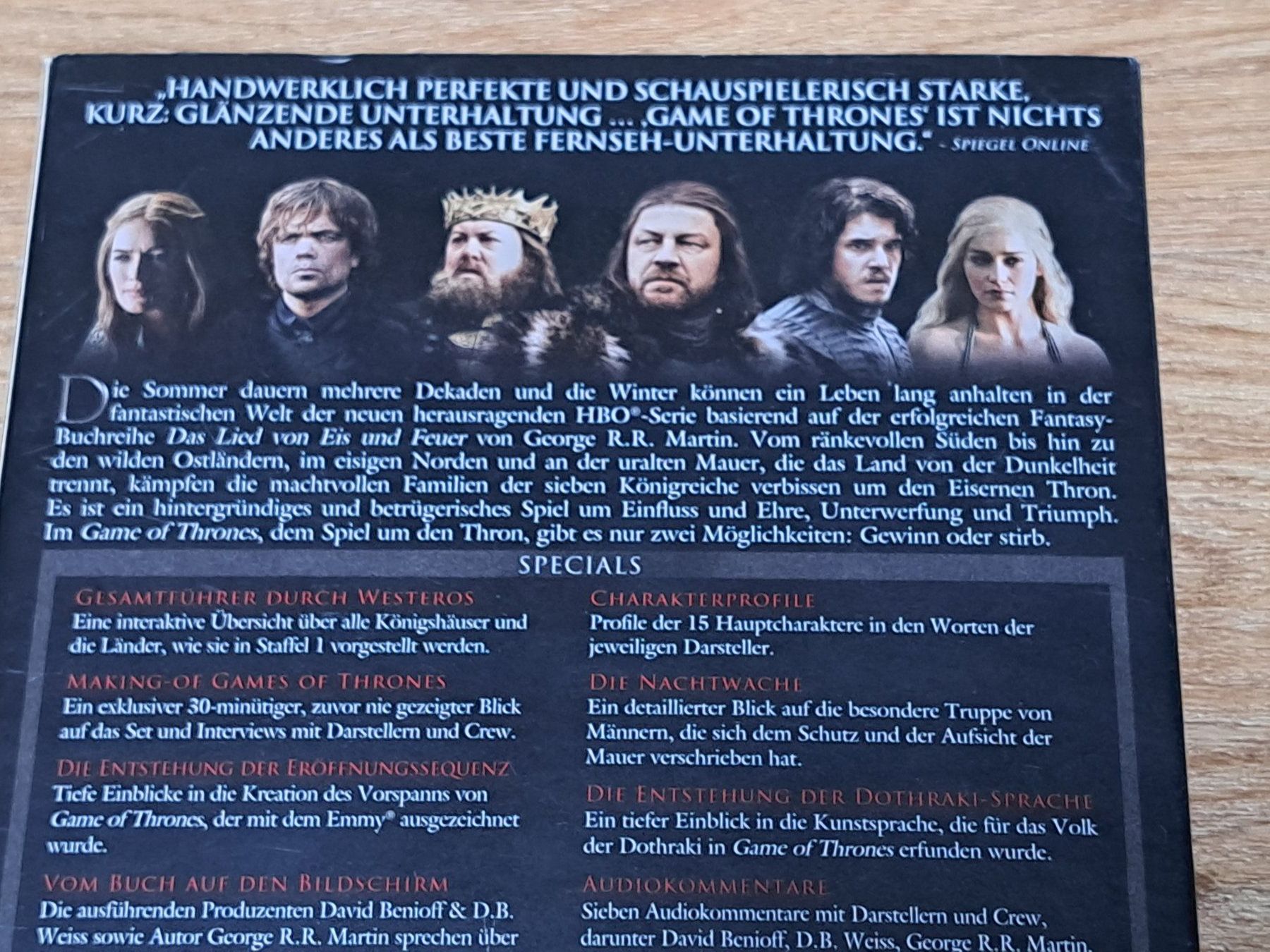 Tutti i DVDs: Game of Thrones 1, Limitierte Sammlerbox mit 5 Discs – Nuovo (secondo la descrizione) da Unterseen venduto da Kanica 3