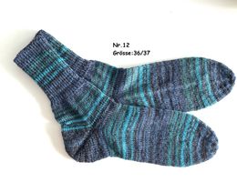 Socken handgestrickt   Gr.36/37   Nr.12
