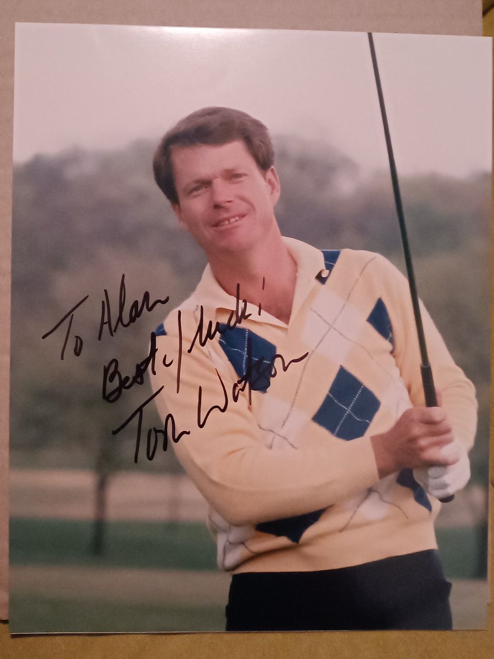 Autogramme: Tom Watson - Golf- 20x25cm - handsigniert – Gebraucht aus Menziken von Autogramme