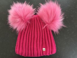 Mütze pink gefüttert 54cm