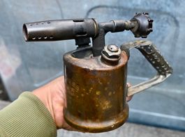 antik Messing LÖTLAMPE Express L.G. Unis-France No. 39 LOK
