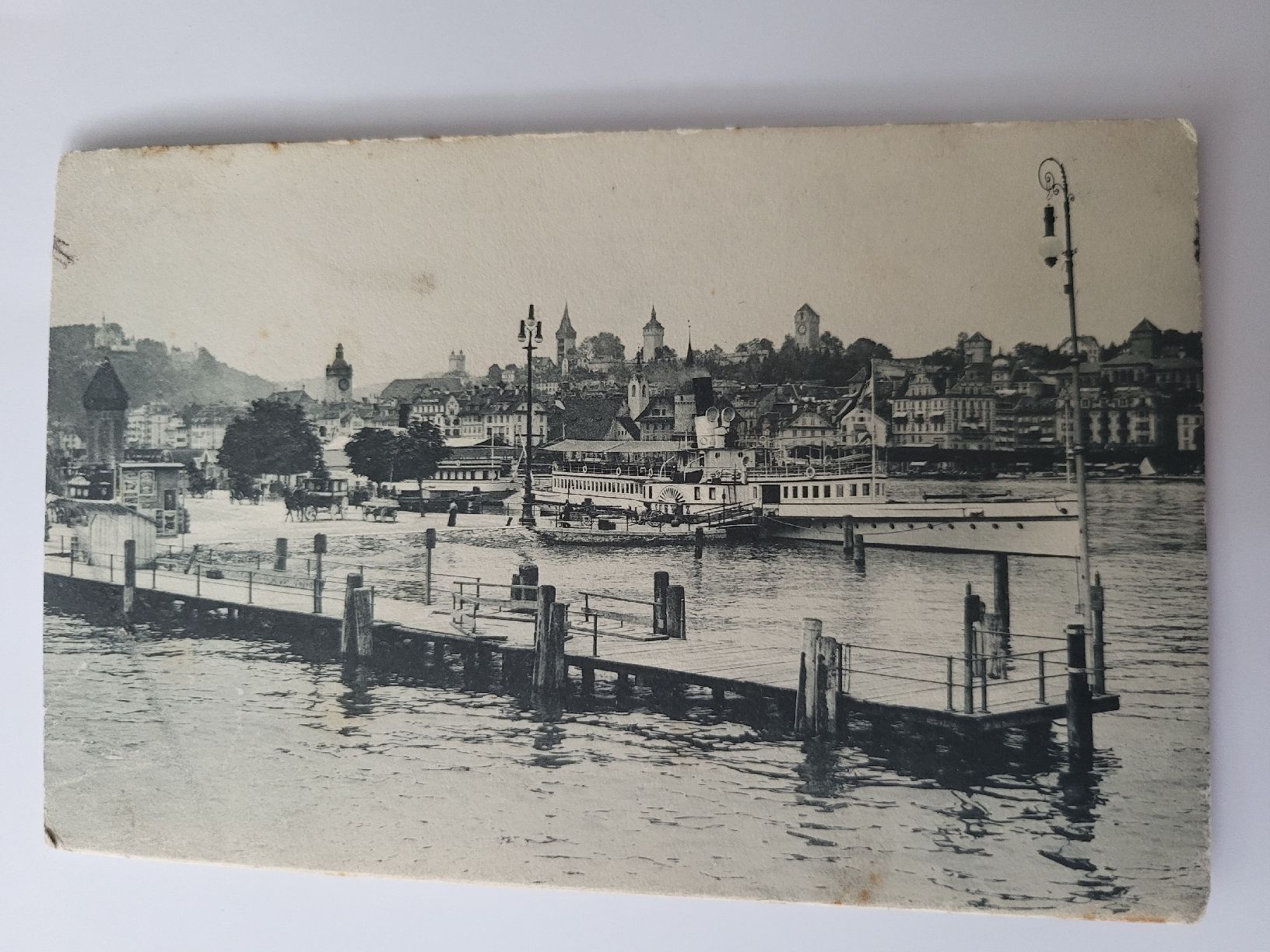 Ansichtskarten: AnsichtskarteLuzern mit Hafen und Schiffen, R34 – Gebraucht aus nunningen von mic_88k2