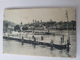 AnsichtskarteLuzern mit Hafen und Schiffen, R34