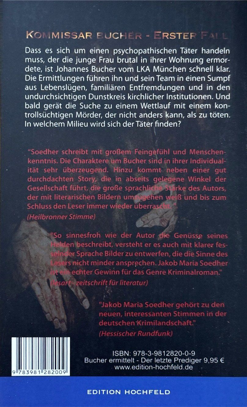 Libri: Soedher Jakob Maria, Der letzte Prediger – Nuovo (secondo la descrizione) da Sarnen venduto da Livres 1