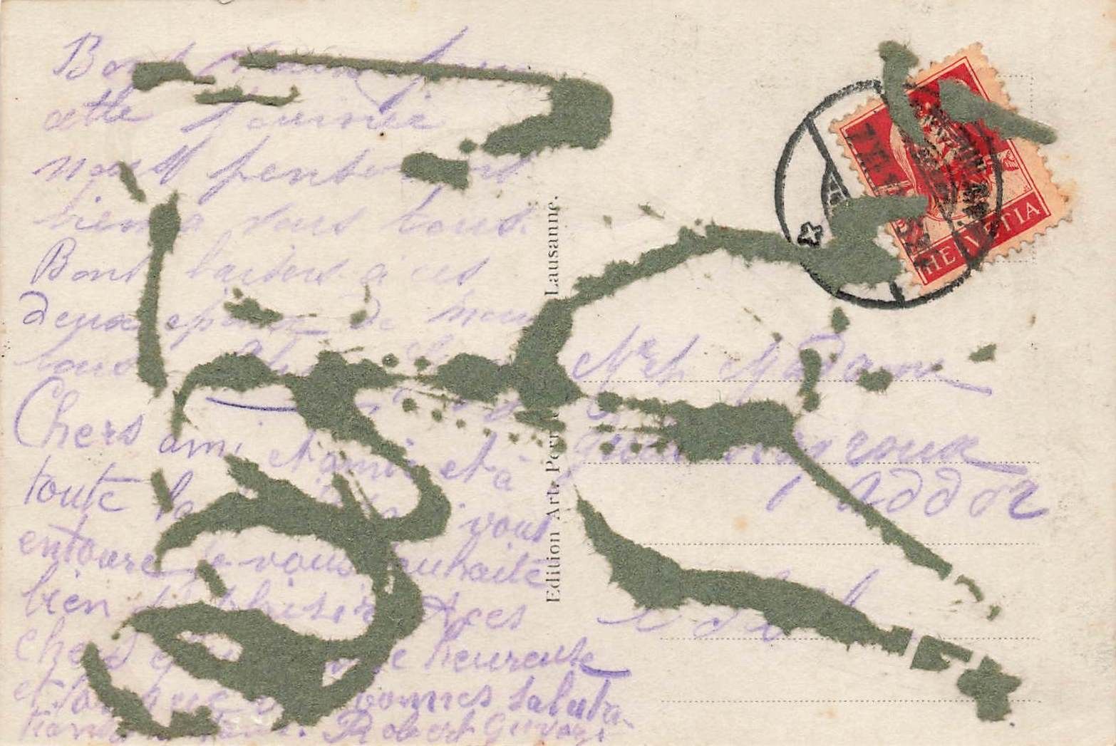 Cartoline postali: Concise l'église et la cure – Usato da Biasca venduto da Blenio71 1