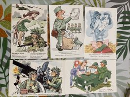 43)5 Militär-Humorkarten!