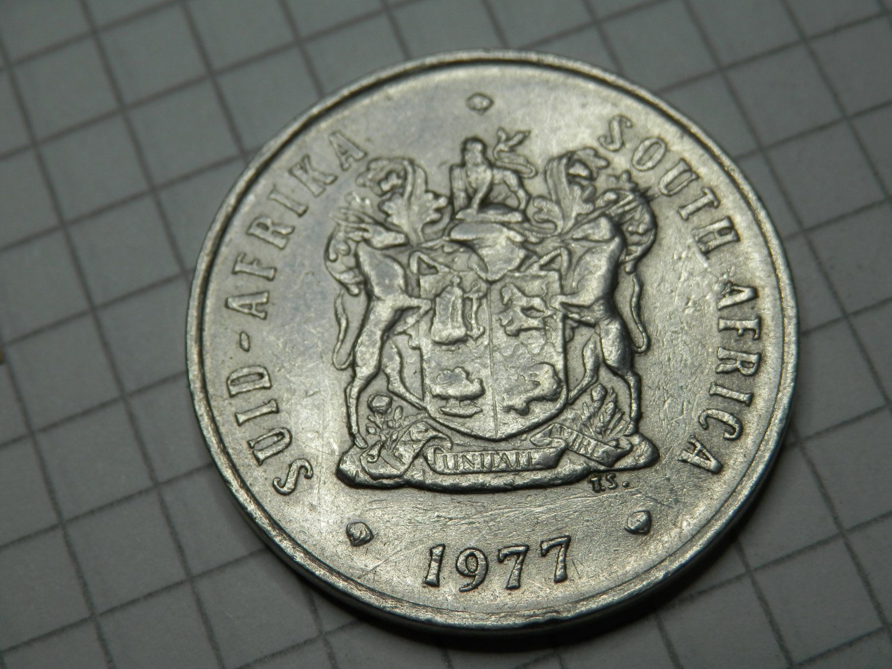 Tutti le monete: Südafrika  20 Cent, 1977 – Usato da Weiach venduto da weiach81