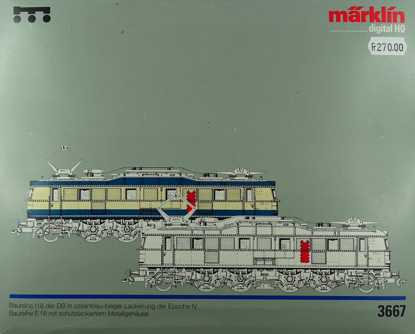 Märklin Modellini di ferrovie: Märklin HO-Wechselstrom E-Lok - Set / Digital – Nuovo (secondo la descrizione) da Melchnau venduto da Lhofer