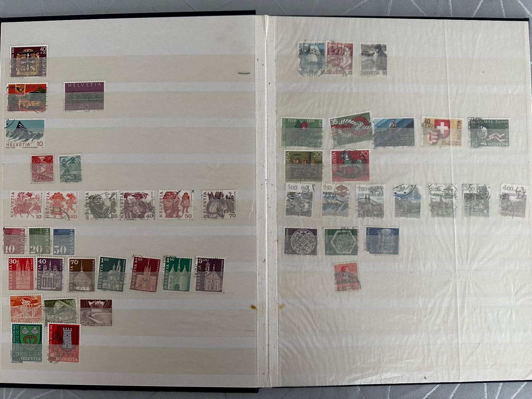 Tutti i francobolli: Briefmarkensammlung – Usato da Lenzburg venduto da flyfun 1