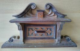 Wandkonsole antik, aus Holz - um 1890!