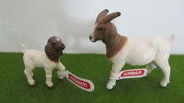Schleich Burenziege und Burenzicklein, neu  ( selten )