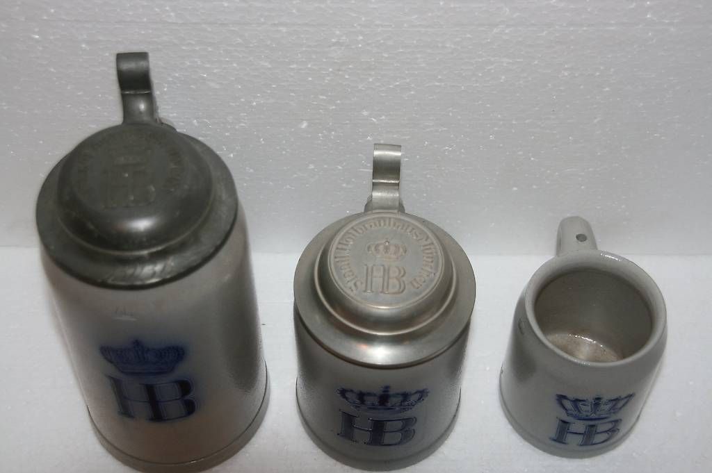 Verres: 3 deutsche Bierhumpen HB – D'occasion à Bubendorf par Mia111 1