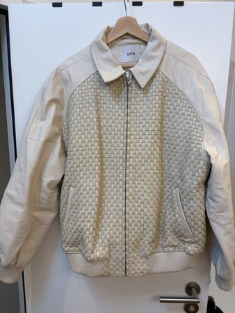 Veste en cuir tressé - T. XL
