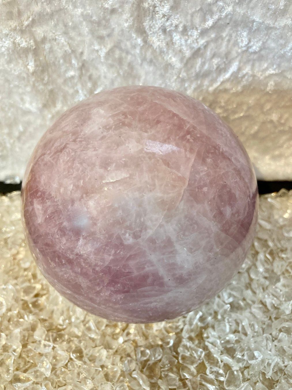 Edelsteine: Kugel Rosenquarz A – Neu (gemäss Beschreibung) aus Biberist von Steine 2