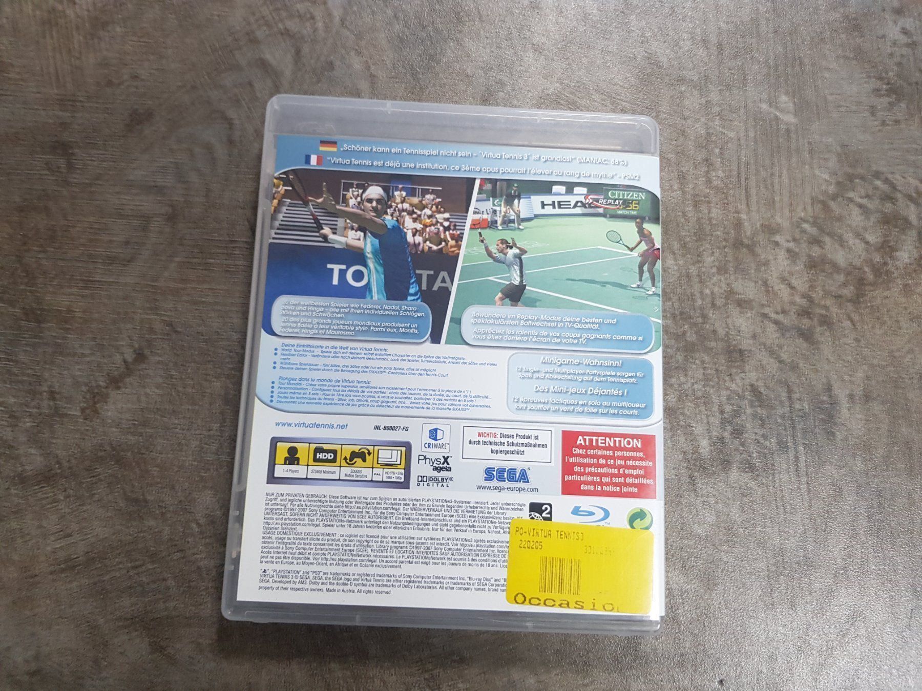 Sony Giochi: Virtua Tennis 3 – Usato da Schwanden GL venduto da tumen 2