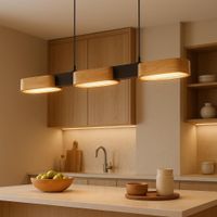 Pendelleuchte Holz Esstisch Esszimmerlam Esszimmerlampe