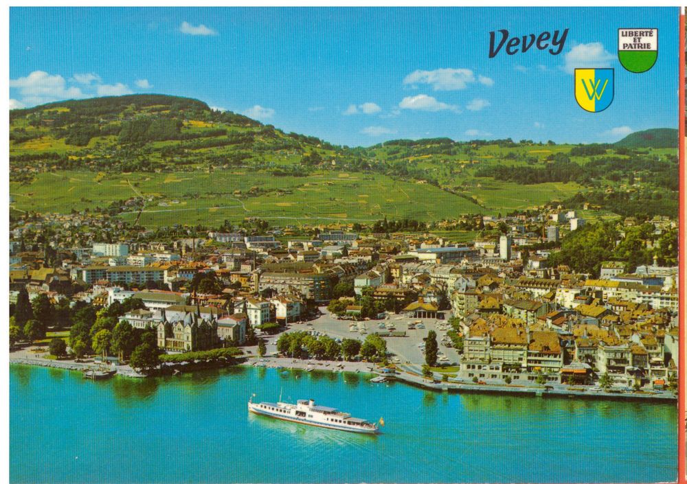 VEVEY STADT UND SCHIFF FLUGAUFNAHME Kaufen auf Ricardo
