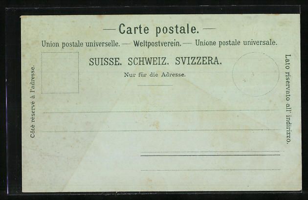 Ansichtskarten: Mondschein-Lithographie Basel, Klein-Bas – Gebraucht aus Berlin von bartko-reher 1