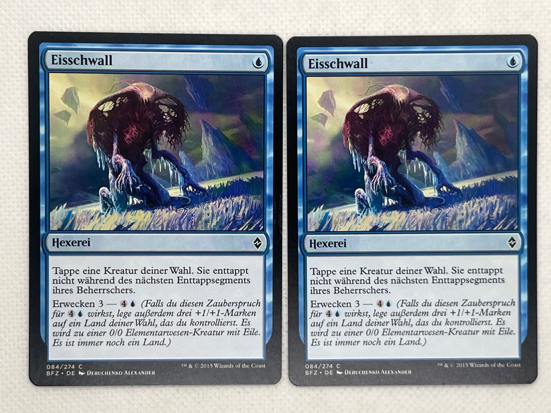 Magic The Gathering Carte collezionabili: Magic The Gathering: 2x Eisschwall Top Zustand! – Usato da Hinterkappelen venduto da Kim1992