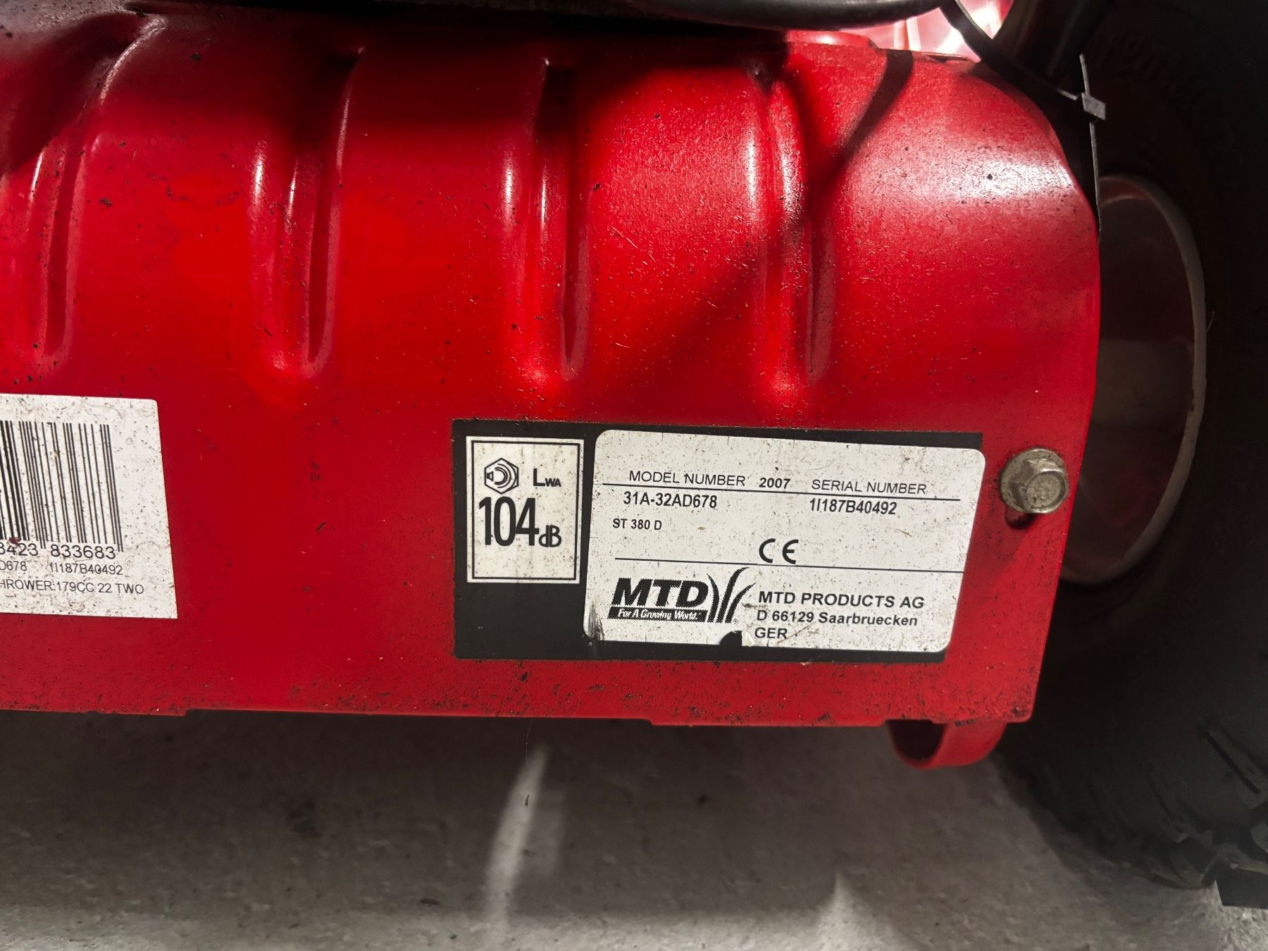 Mtd Tutte le macchine: Schneefräse MTD mit Antrieb – Usato da Lohn-Ammannsegg venduto da Lancer98 2