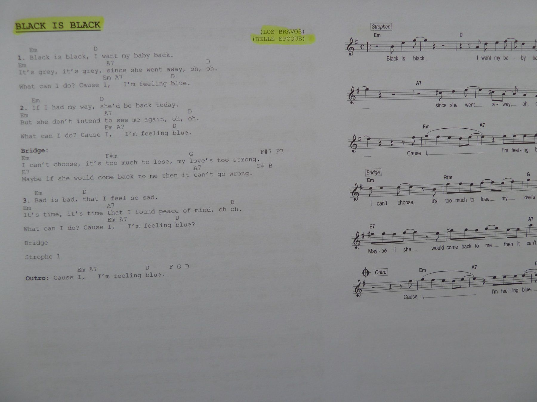 Bücher: MUSIK Noten  Das Ding – Gebraucht aus Basel von kapi5454 6
