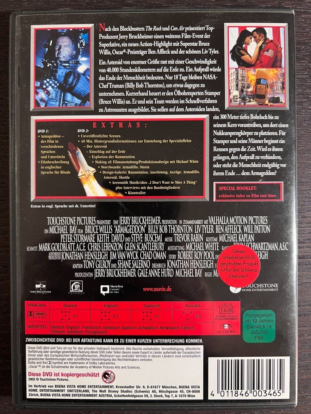 Tutti i DVDs: Armageddon – Usato da Zürich venduto da FilmFreunde 1