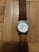 Montre bracelet cuir marron Carnacell bon état