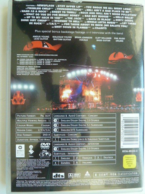 Tous les DVDs: AC/DC - Stiff upper lip (Live) – D'occasion à Au ZH par sikoku 2