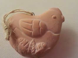 Huhn aus Ton für Osterbaum (Setzkasten 27)(3)