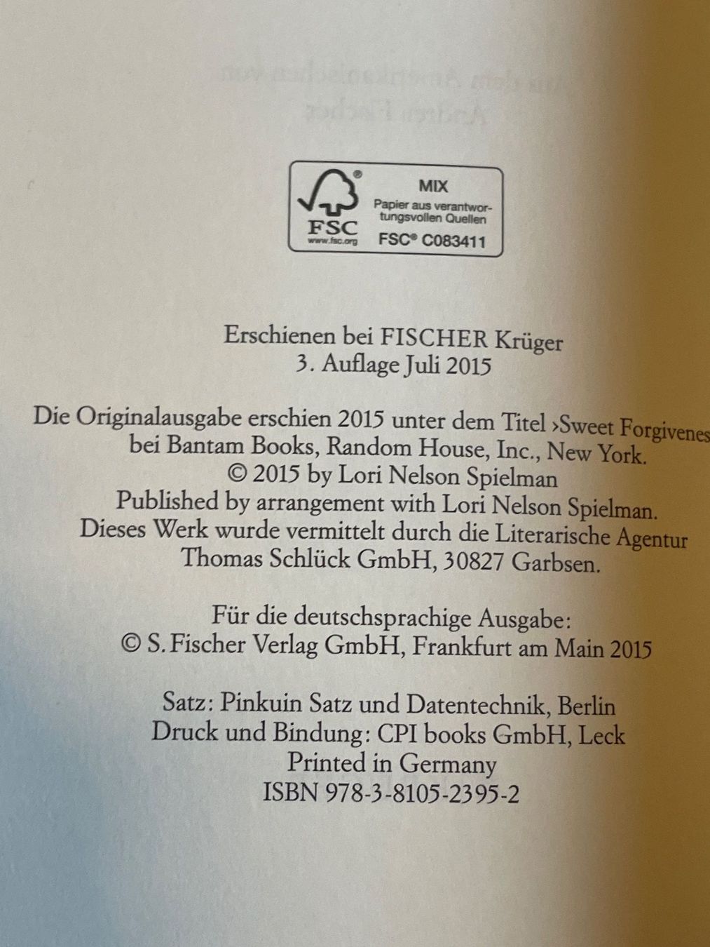 Libri: LORI NELSON SPIELMAN - Nur Einen Horizont Entfernt – Usato da Frasnacht venduto da GracyStore 2